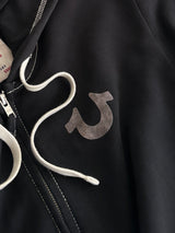 True Religion Contrast Stitch Zip Up Hoodie (Women's S)