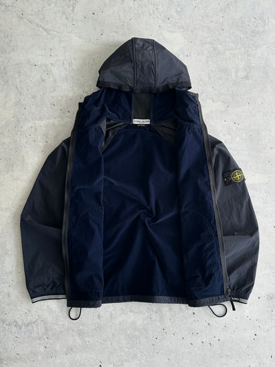 AW/05 Stone Island Nylon spell out Hooded Jacket (M)