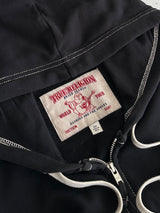 True Religion Contrast Stitch Zip Up Hoodie (Women's S)