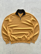 00's Burberry Merino Wool 1/4 Zip Pullover Jumper (M)