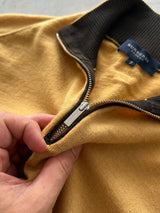 00's Burberry Merino Wool 1/4 Zip Pullover Jumper (M)