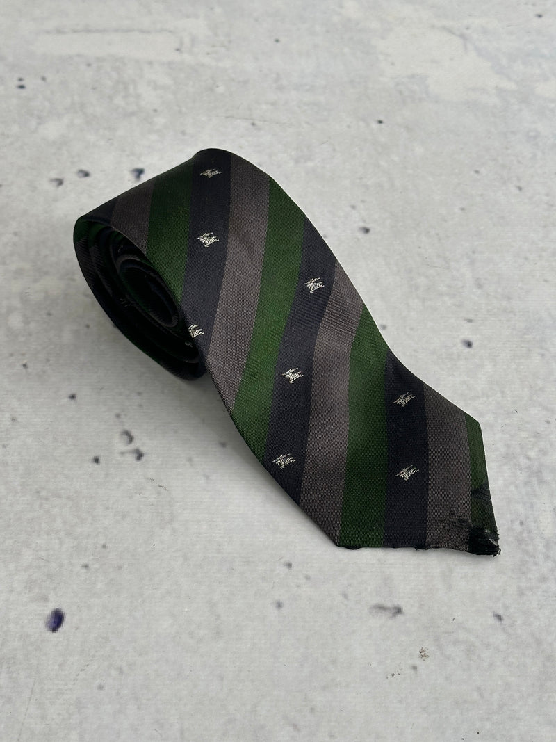 Vintage Burberry Silk Stripe Tie (One Size)