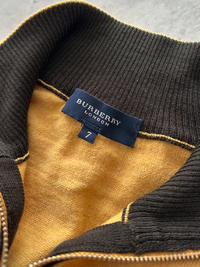 00's Burberry Merino Wool 1/4 Zip Pullover Jumper (M)
