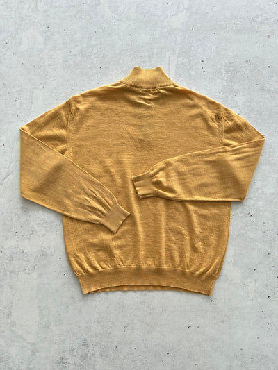00's Burberry Merino Wool 1/4 Zip Pullover Jumper (M)