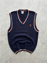 90's Nike Challenge Court Cable Knit Vest (M)