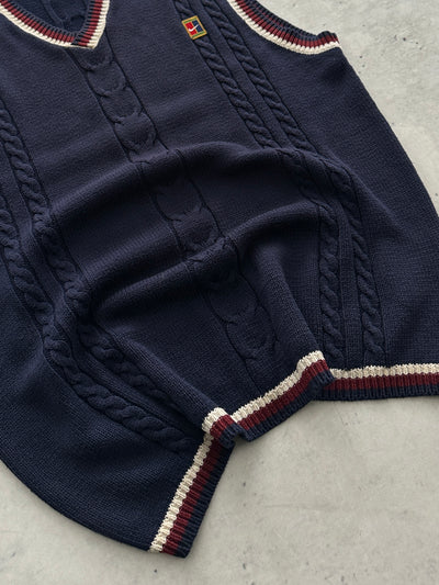 90's Nike Challenge Court Cable Knit Vest (M)