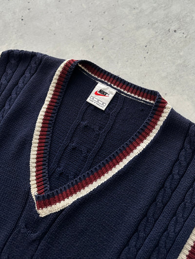 90's Nike Challenge Court Cable Knit Vest (M)