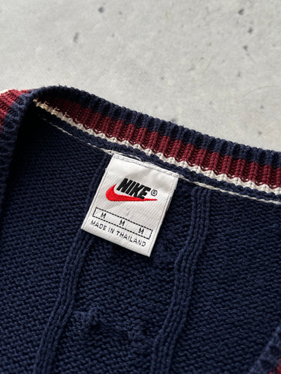 90's Nike Challenge Court Cable Knit Vest (M)