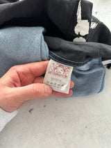 00's Evisu rare staff AOP Spell Out Denim Shirt (S)