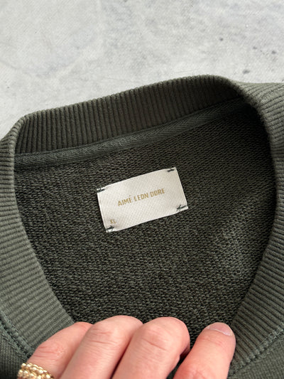 Aimé Leon Dore Heavyweight embroidered Crewneck Sweatshirt (XXL)