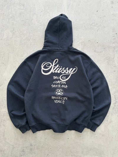 Stussy World Tour Heavyweight Pullover Hoodie (XXL)