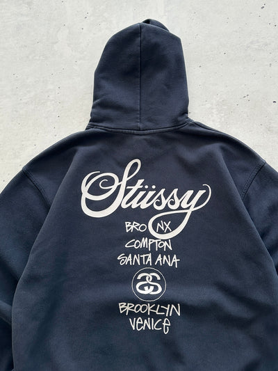 Stussy World Tour Heavyweight Pullover Hoodie (XXL)