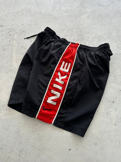 90's Nike Spell Out Swim Shorts (L)
