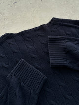 Ralph Lauren Cable Knit crewneck Jumper (L)