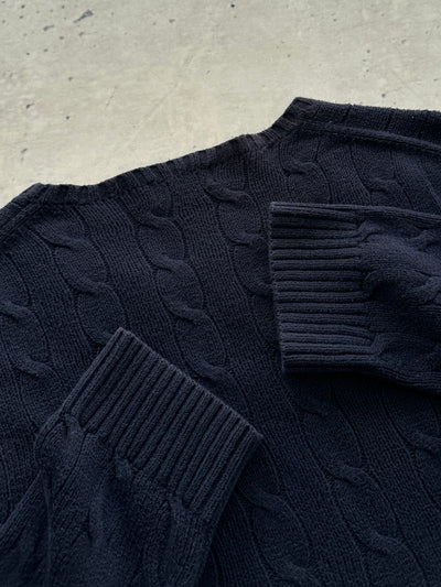 Ralph Lauren Cable Knit crewneck Jumper (L)