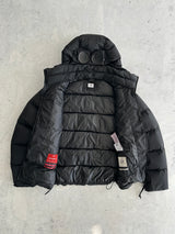 CP Company Goggle Nycra R Down Fill Zip Up Puffer Jacket (M)