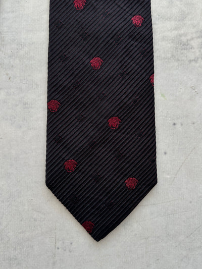 Versace Silk Medusa Patterned Tie (One Size)