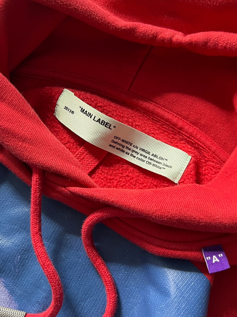 Off White Bernini Pullover Heavyweight Hoodie XS Smooth Cactus