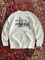 Stussy Script Long Sleeve T Shirt (L)