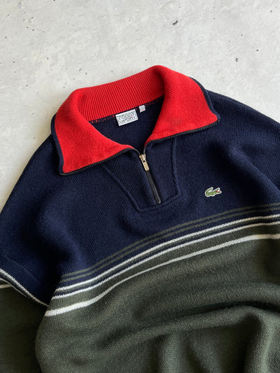 Lacoste Sport 1/4 Zip Pullover Knit Jumper (XL)