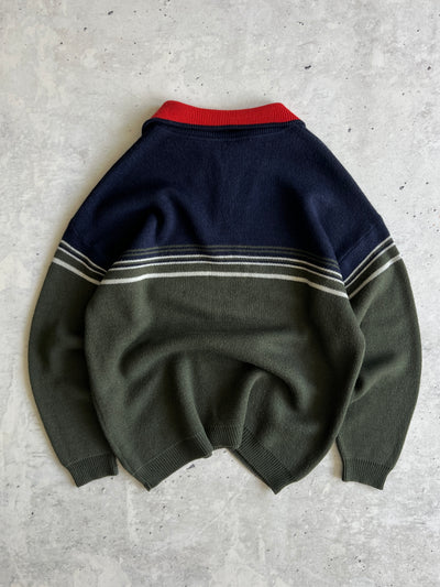 Lacoste Sport 1/4 Zip Pullover Knit Jumper (XL)