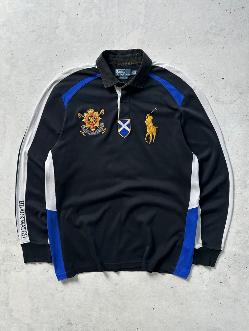 Ralph Lauren Black Watch Scotland Long Sleeve Polo Shirt (XL)