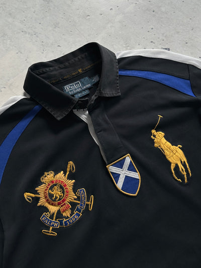 Ralph Lauren Black Watch Scotland Long Sleeve Polo Shirt (XL)