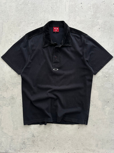 90's Oakley Corduroy collar & back detail Polo Shirt (M)