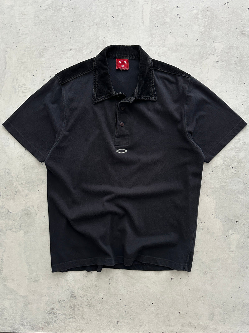 90's Oakley Corduroy collar & back detail Polo Shirt (M)