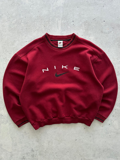 90's Nike Swoosh Heavyweight Crewneck Sweatshirt (L)