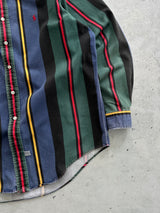 Ralph Lauren Vertical Stripe Denim Shirt (XL)