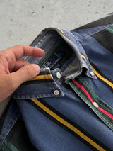 Ralph Lauren Vertical Stripe Denim Shirt (XL)