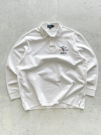 Chemise de rugby Ralph Lauren brodée, coupe lourde (XXL)