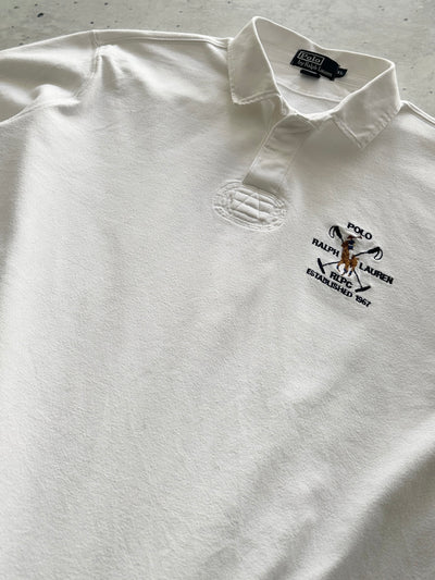 Chemise de rugby Ralph Lauren brodée, coupe lourde (XXL)