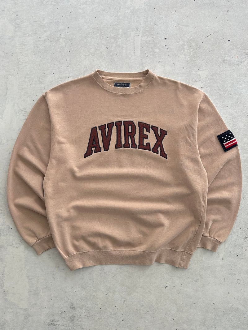 Avirex Spell Out Crewneck Sweatshirt (M)