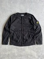 AW/19 Stone Island Embroidered Spell Out Zip Up Bomber Jacket (L)
