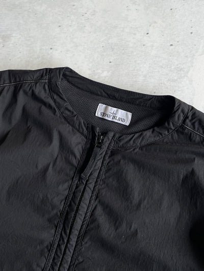AW/19 Stone Island Embroidered Spell Out Zip Up Bomber Jacket (L)