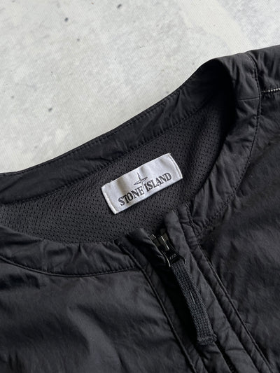 AW/19 Stone Island Embroidered Spell Out Zip Up Bomber Jacket (L)