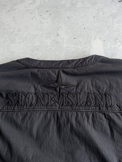 AW/19 Stone Island Embroidered Spell Out Zip Up Bomber Jacket (L)