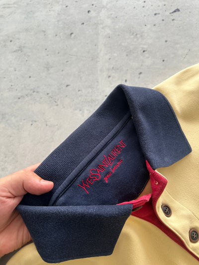 90's YSL Embroidered Logo Heavyweight sweatshirt (XL)