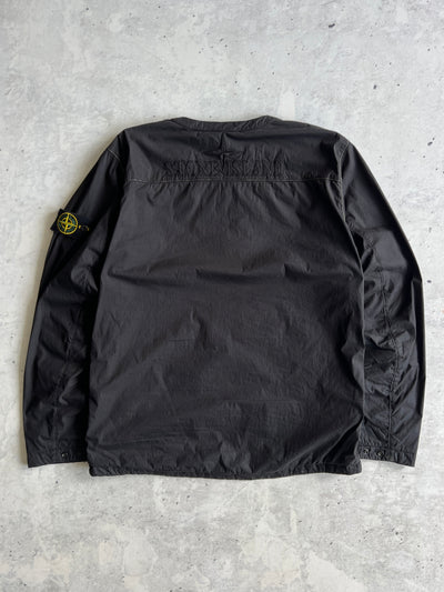 AW/19 Stone Island Embroidered Spell Out Zip Up Bomber Jacket (L)