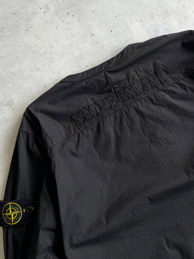 AW/19 Stone Island Embroidered Spell Out Zip Up Bomber Jacket (L)