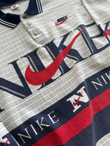 90's Nike All Over Print heavyweight Rugby Shirt (XL)