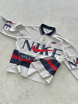 90's Nike All Over Print heavyweight Rugby Shirt (XL)