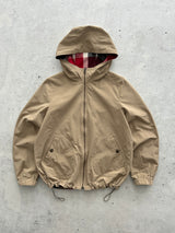 Burberry Blue Label Reversible Zip Up Hooded Jacket (Women's S)