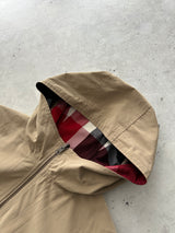 Burberry Blue Label Reversible Zip Up Hooded Jacket (Women's S)