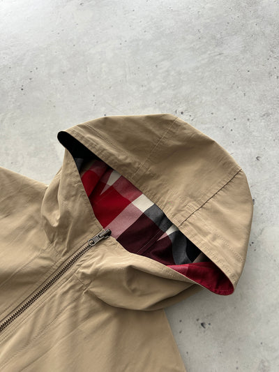 Burberry Blue Label Reversible Zip Up Hooded Jacket (Women's S)