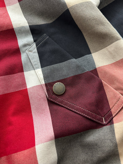 Burberry Blue Label Reversible Zip Up Hooded Jacket (Women's S)