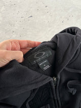 00's Oakley Embroidered Spell Out Zip Up Hoodie (XL)