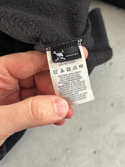 00's Oakley Embroidered Spell Out Zip Up Hoodie (XL)